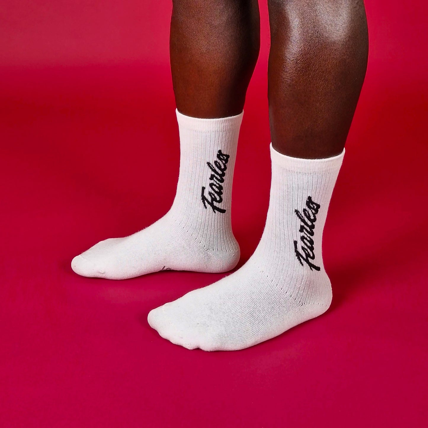White Fearless Signature Socks