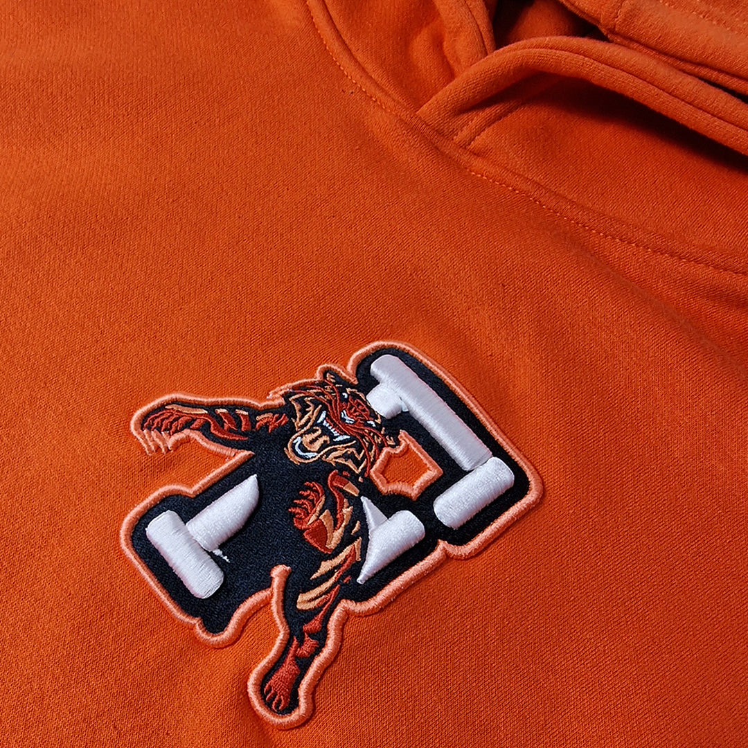 Orange Fearless oversized hoodie - Unisex