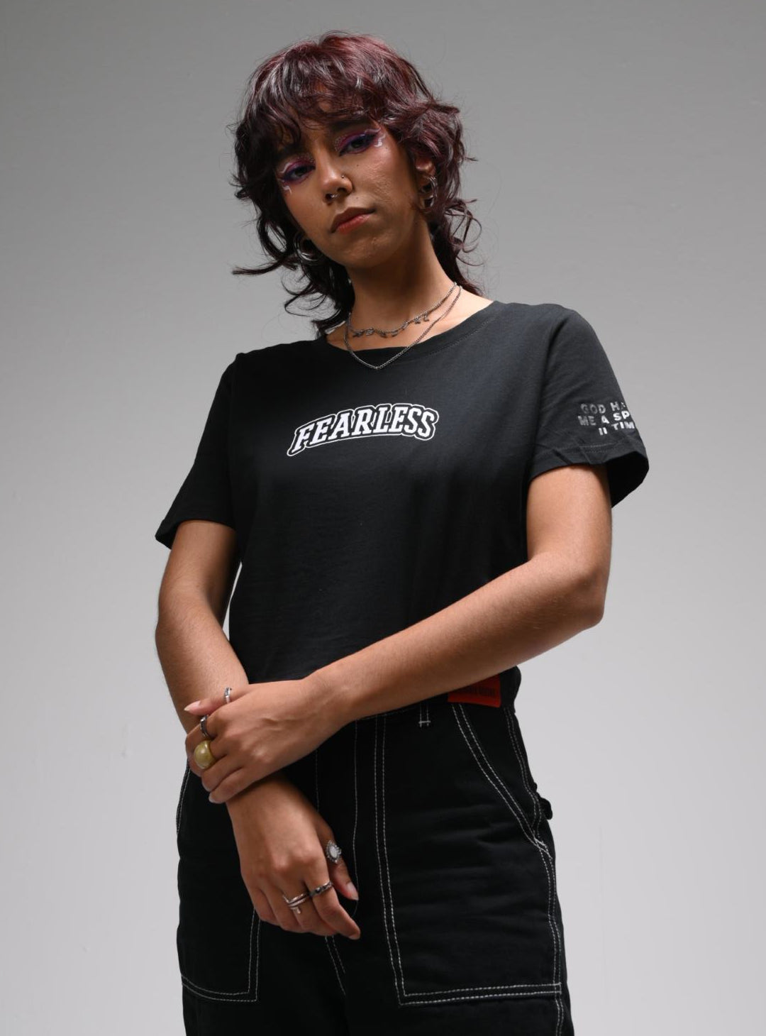 FEARLESS CROPPED TEE