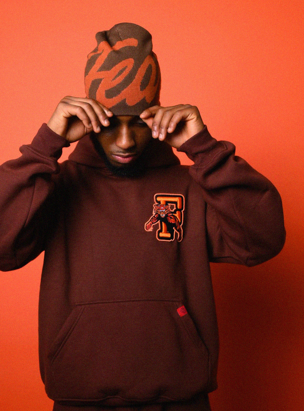 Brown Fearless Beanie - Unisex