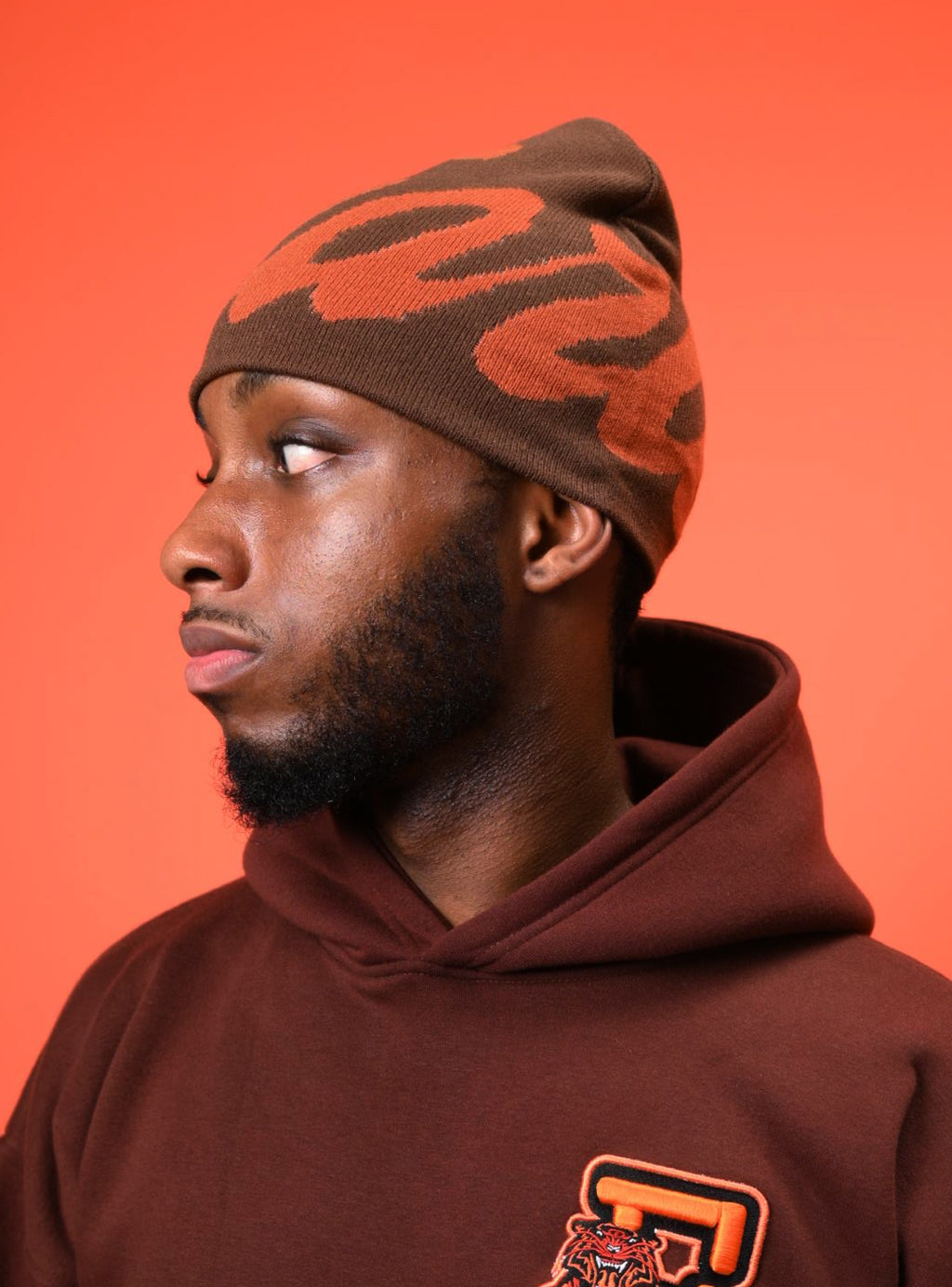 Brown Fearless Beanie - Unisex