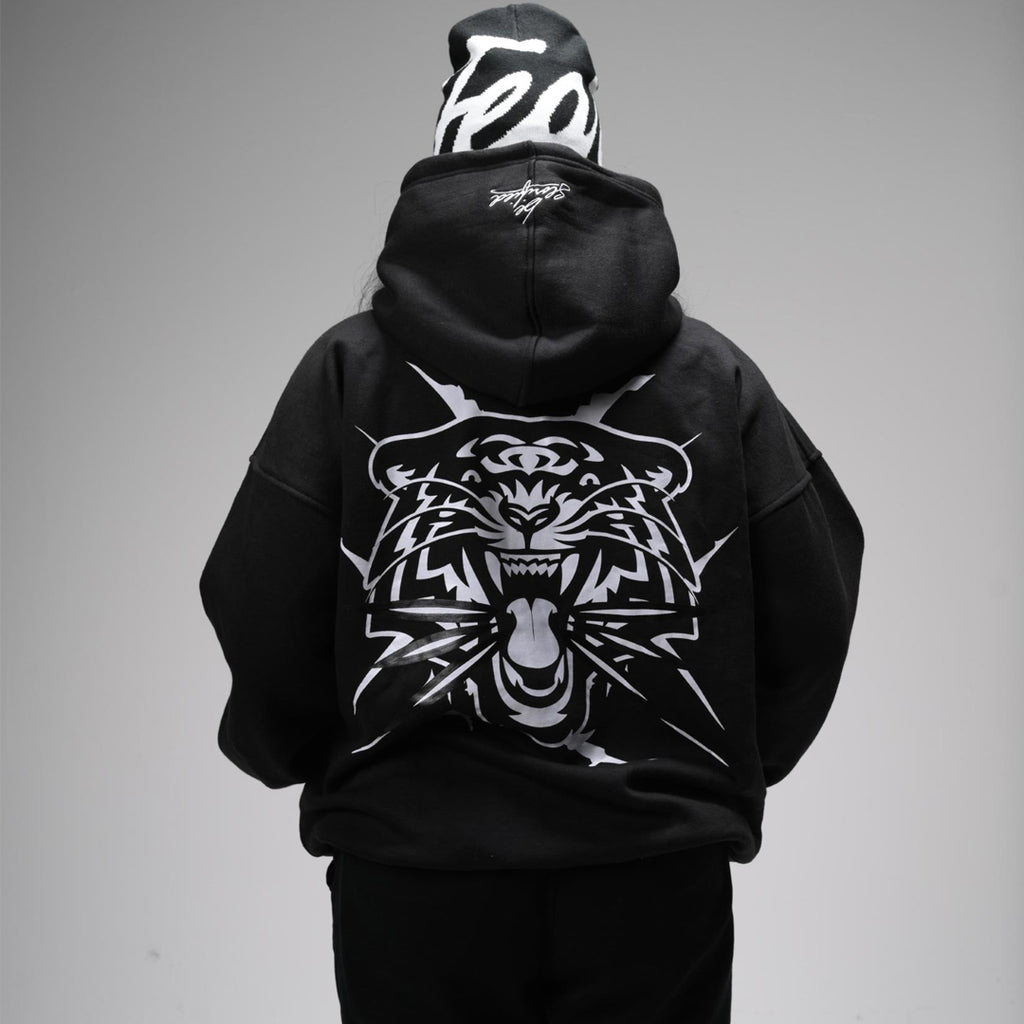 Black Fearless oversized hoodie - Unisex