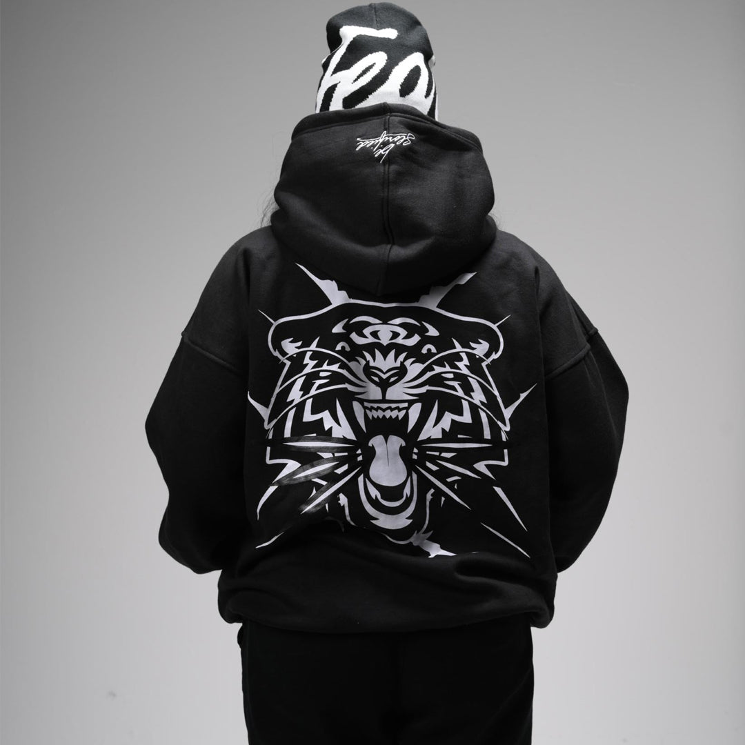 Black Fearless oversized hoodie - Unisex