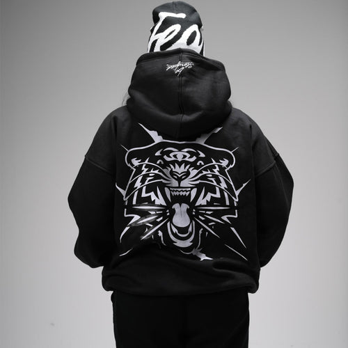 Black Fearless oversized hoodie - Unisex