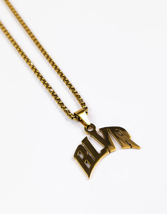 BLVR Pendant Necklace - Gold