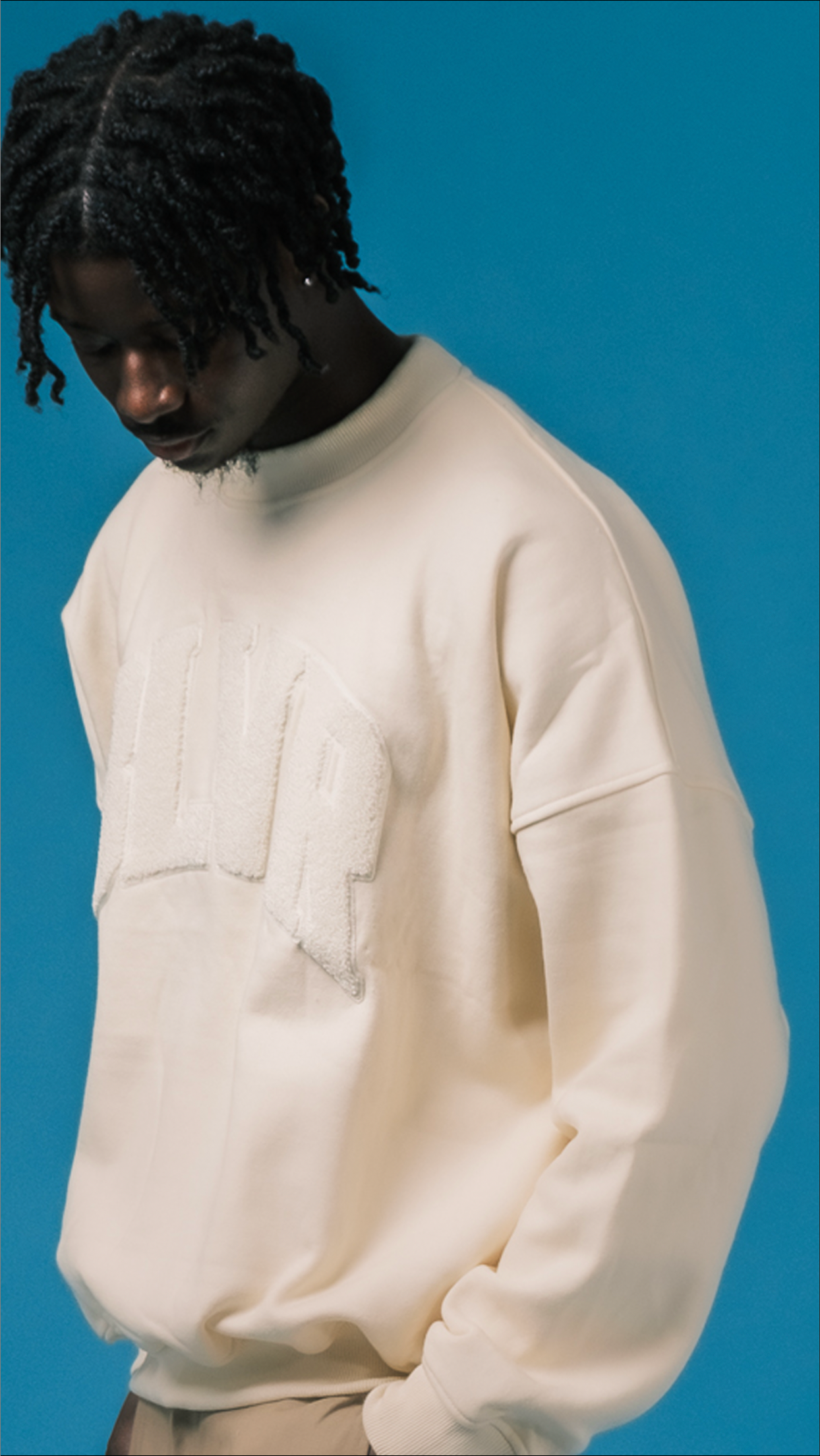 BG BLVR SWEATSHIRT  - CREAM