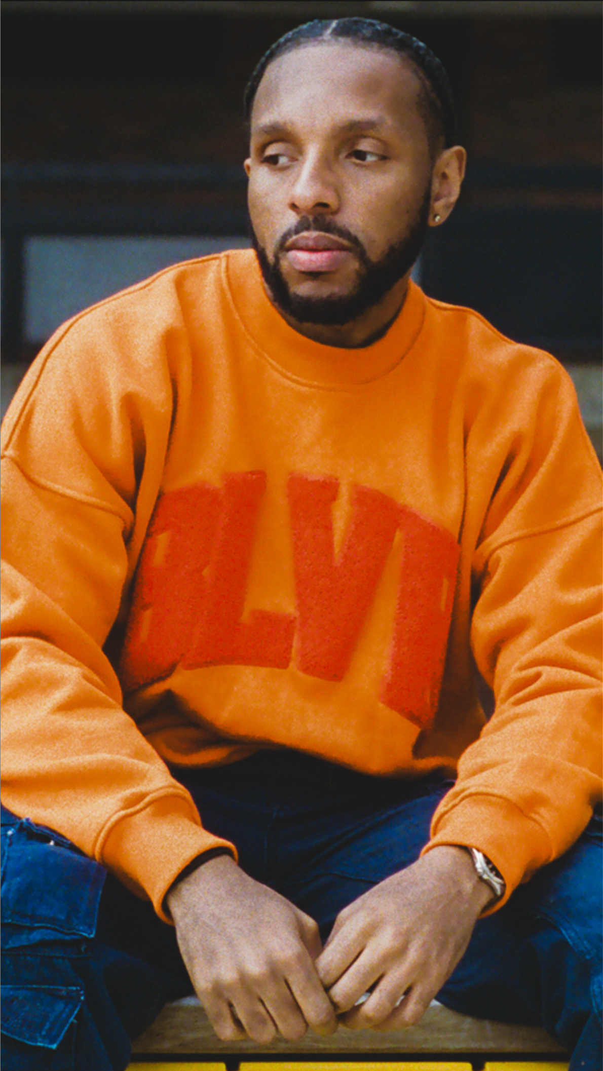 BG BLVR SWEATSHIRT  - ORANGE