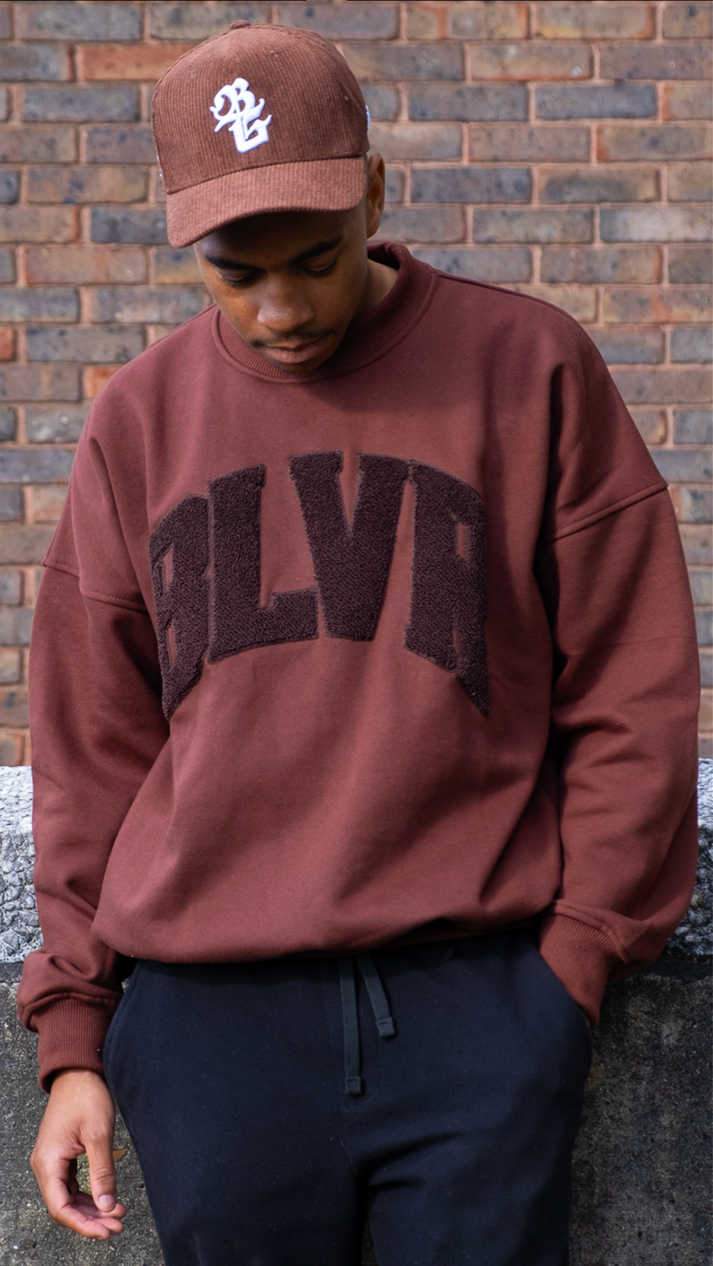 BG BLVR SWEATSHIRT - COFFEE BROWN