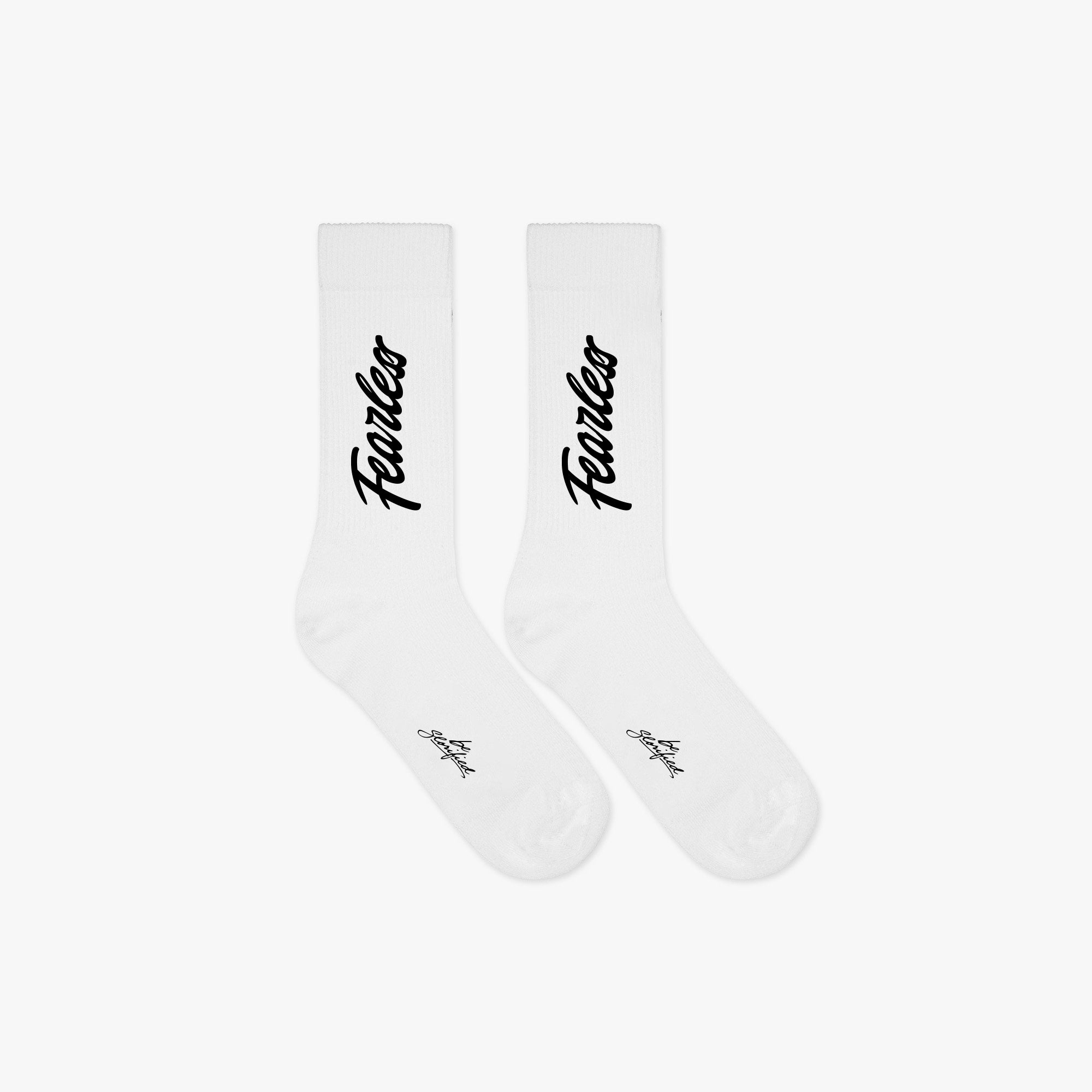 White Fearless Signature Socks