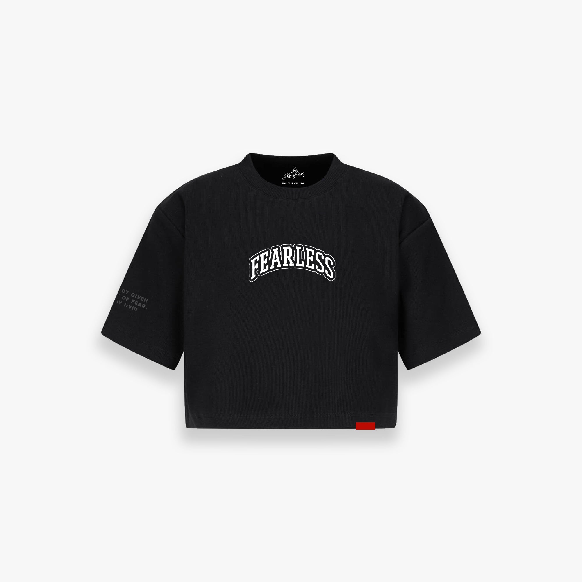 FEARLESS CROPPED TEE